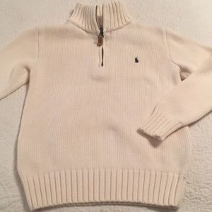 Boys polo by Ralph Lauren half zip sweater